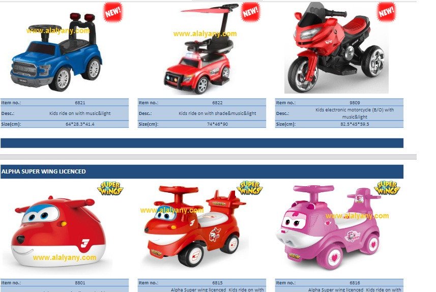 Children's supplies and toys catalogs